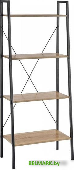 Полка Halmar NARVIK REG-2 60/32/148 (дуб сонома/черный) - фото