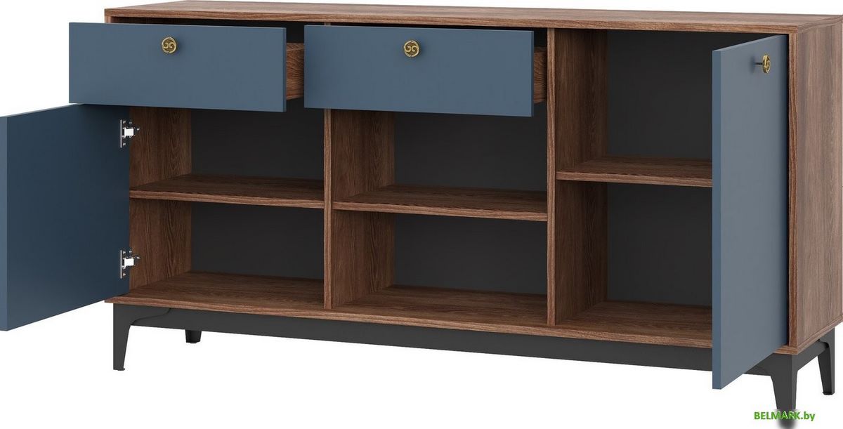 Тумба НК-Мебель Brass KM-1 (синий) - фото2