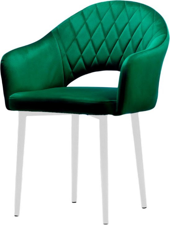 Стул Памир София F74 Поворотный (зеленый/белая опора) - фото