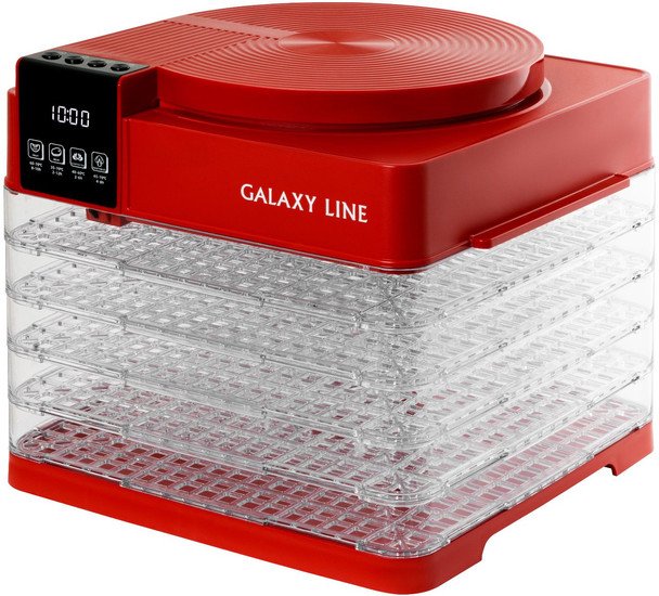 Сушилка для овощей и фруктов Galaxy Line GL2630 (красный) - фото2