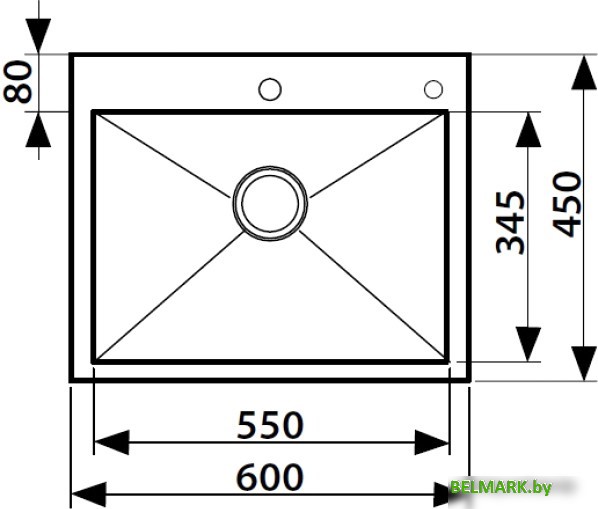 Кухонная мойка Kaiser KSM-6046 (черный) - фото2