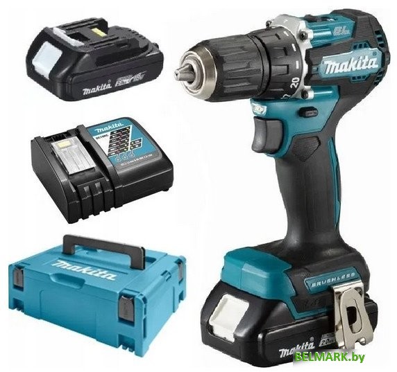 Дрель-шуруповерт Makita DDF487RAJ (с 2-мя АКБ, кейс) - фото