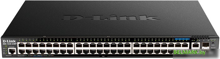 Управляемый коммутатор 3-го уровня D-Link DGS-1520-52MP/A1A - фото