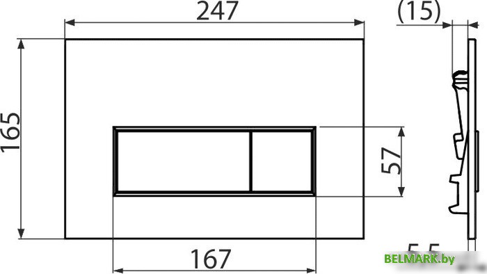 Панель смыва Alcaplast M572 - фото2