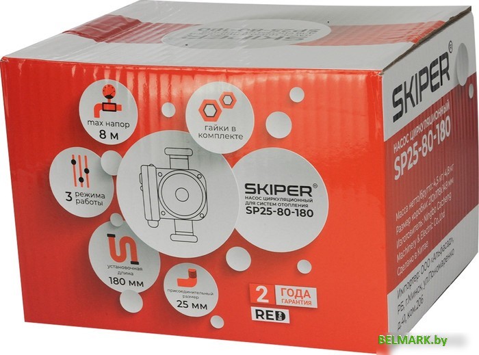 Циркуляционный насос Skiper SP25-80-180 - фото2