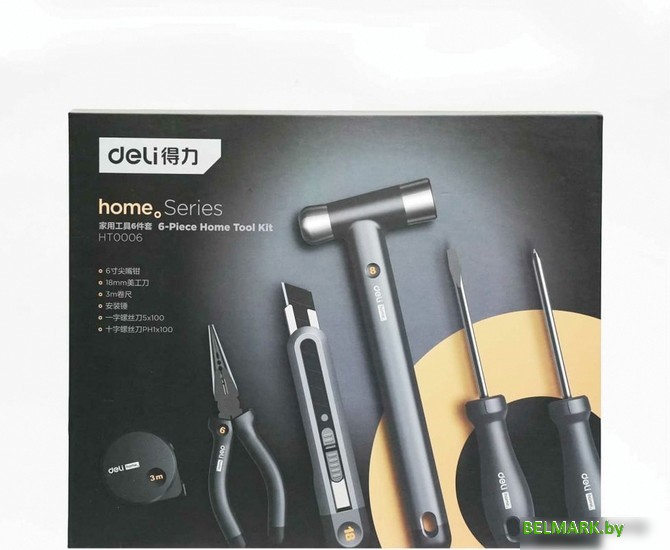 Набор домашнего мастера Deli HT0006 (6 предметов) - фото2