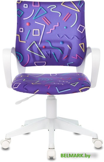 Компьютерное кресло Бюрократ Burokids 1W 1920838 (фиолетовый Sticks 08/пластик белый) - фото2