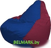 Кресло-мешок Flagman Груша Медиум XL Г1.1-123 (синий/бордовый) - фото