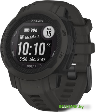 Умные часы Garmin Instinct 2S Solar (графит) - фото