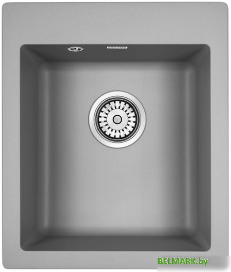 Кухонная мойка Paulmark Kante 40 PM104249-GRM (серый/серый металлик) - фото