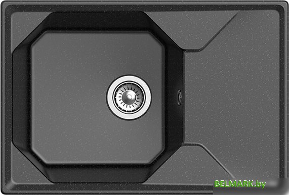 Кухонная мойка GranFest GF-U-740L (черный) - фото2