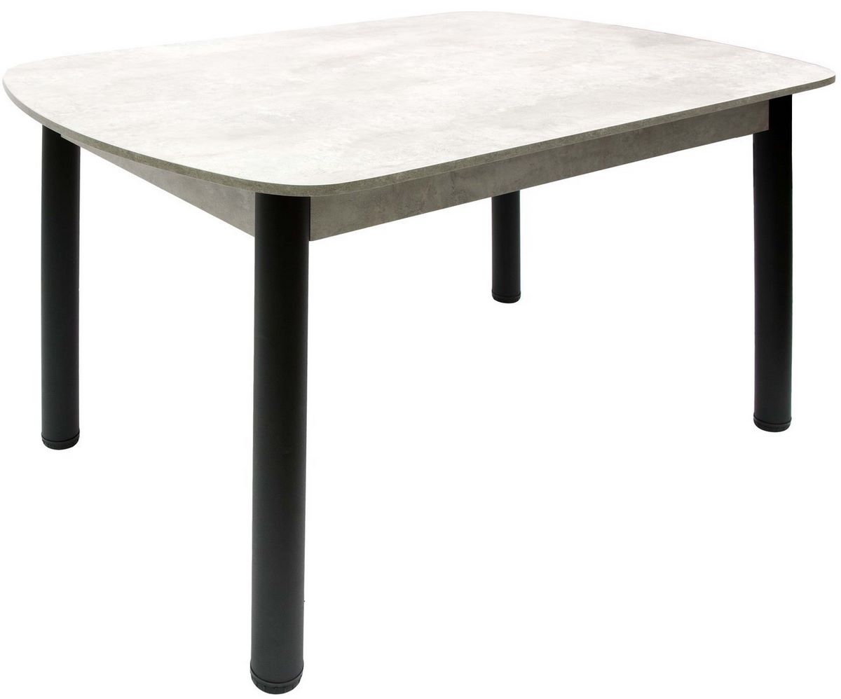 Кухонный стол ВВР ЛДСП (камень светлый/черный 110/70) - фото2