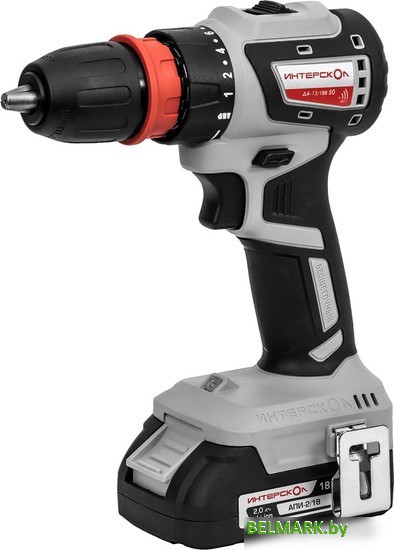 Дрель-шуруповерт Интерскол Комби ДА-13/18В (с 2-мя АКБ, кейс) - фото