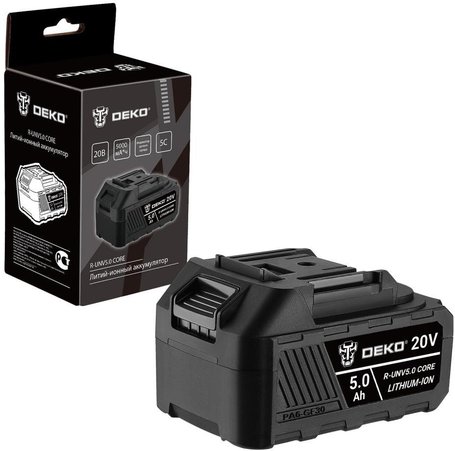 Аккумулятор Deko R-UNV5.0 CORE 083-1016 (20В/5 Ач) - фото