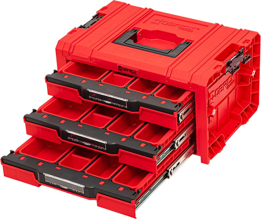 Ящик для инструментов Qbrick System PRO Drawer 3 Toolbox Expert RED Ultra HD - фото