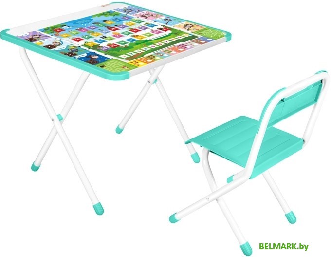Складной стол Дэми Сова (аквамарин) - фото