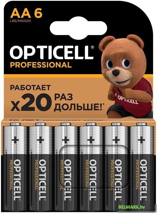 Батарейка Opticell Professional AA (6 шт) - фото
