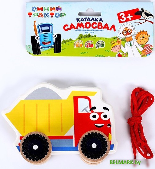 Игрушка-каталка Буратино Синий Трактор KCT02 - фото