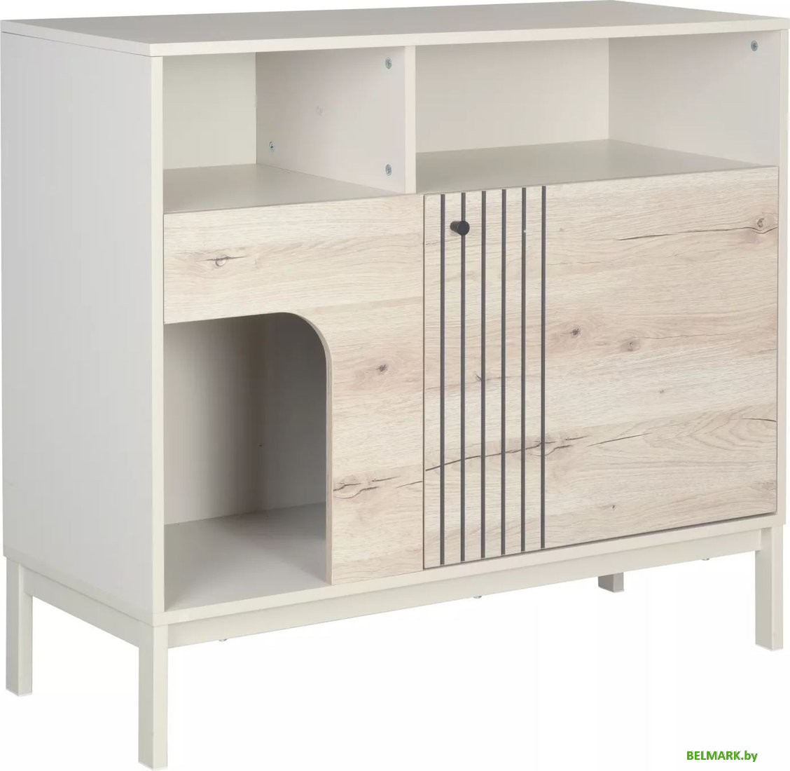 Комод Signal FROST K3 (дуб альпийский/белый) - фото