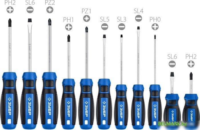 Набор отверток Зубр Профессионал-11 25241 (11 предметов) - фото2