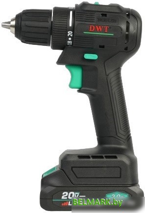 Дрель-шуруповерт DWT ABSP-20 DN-2 BMC (с 2-мя АКБ, кейс) - фото