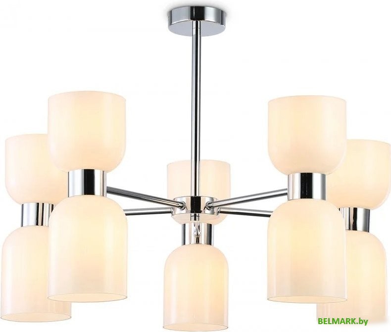 Подвесная люстра Ambrella LH56083/10 СH/FR (хром/белый матовый) - фото