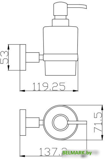 Дозатор для жидкого мыла Slezak RAV Colorado COA0303Z - фото2