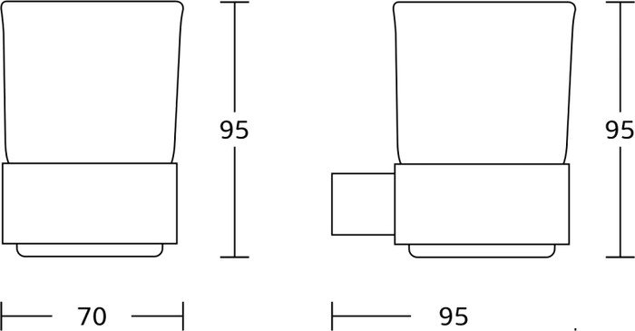 Стакан для зубной щетки и пасты Gross Aqua Space GA18238 - фото2