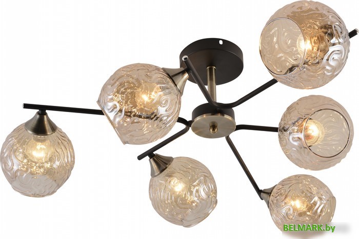 Люстра средней высоты Mirastyle MH-1488/6 BK+AB - фото