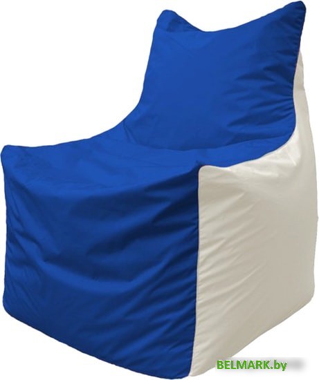 Кресло-мешок Flagman Фокс Ф2.1-125 (синий/белый) - фото