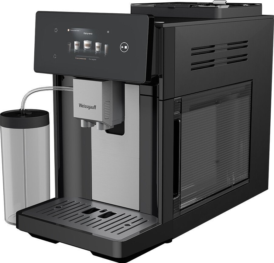 Кофемашина Weissgauff WCM-340 TFT Automatic Touch Cappuccino Nero - фото