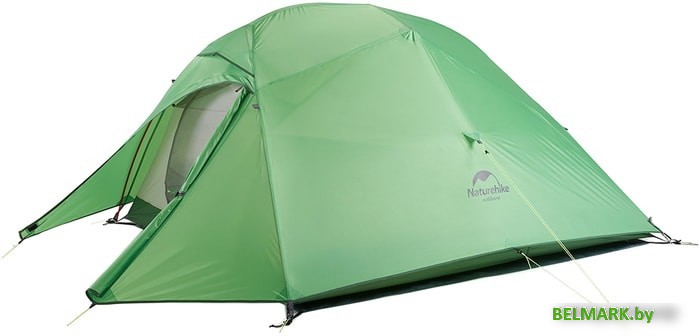 Треккинговая палатка Naturehike Cloud UP Ultralight 3 NH18T030-T New (210T, зеленый) - фото