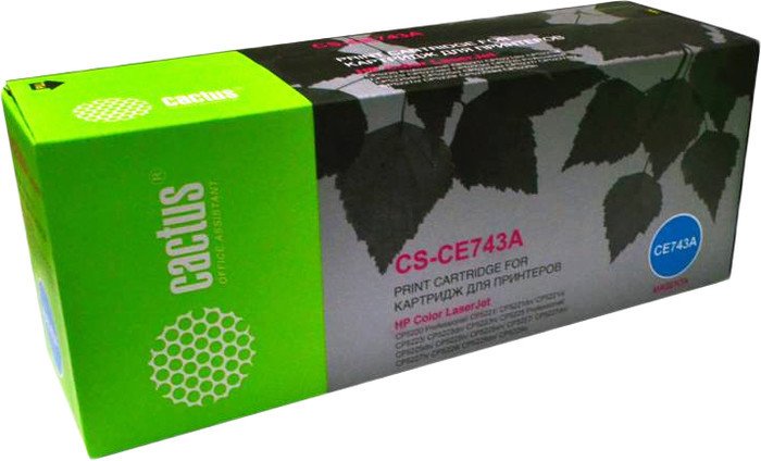 Картридж CACTUS CS-CE743A (аналог HP 307A (CE743A)) - фото