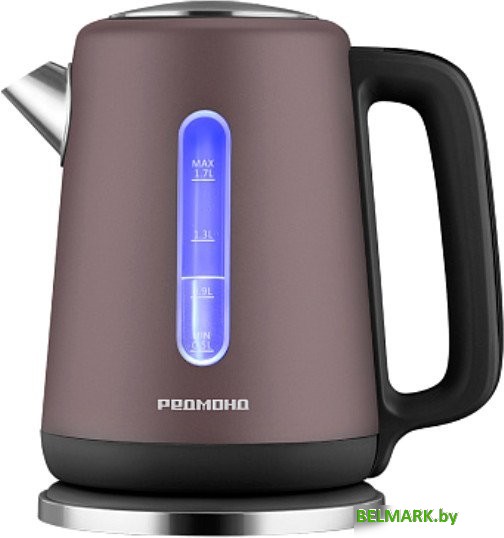 Электрический чайник Redmond (Редмонд) KM238 (серо-коричневый) - фото