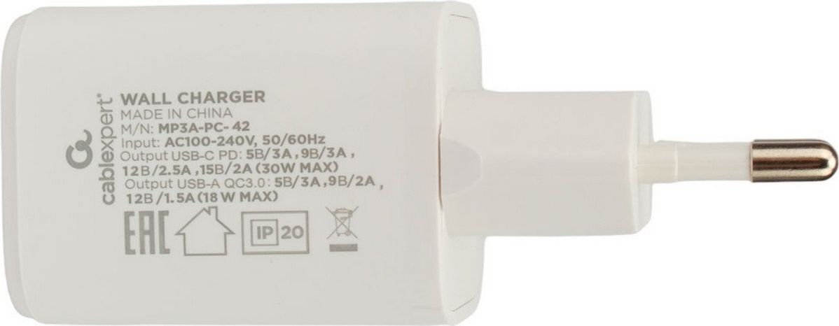 Сетевое зарядное Cablexpert MP3A-PC-42 - фото2