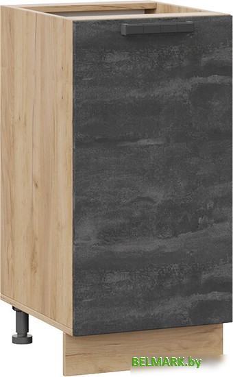 Шкаф напольный Трия Детройт 1Н4 (дуб крафт золотой/угольный камень) - фото