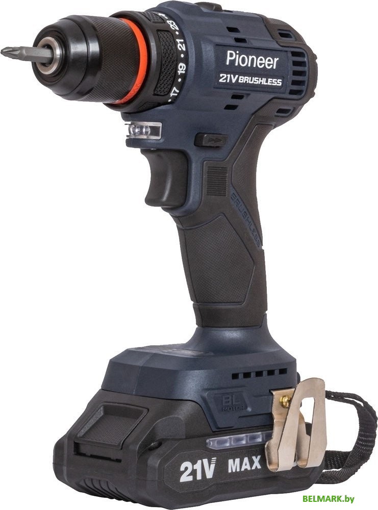 Дрель-шуруповерт Pioneer Tools CD-E2012BL-01C (с 1-им АКБ, кейс) - фото2