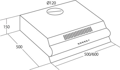 Кухонная вытяжка Akpo P3060 WK-7 (нержавеющая сталь) - фото2