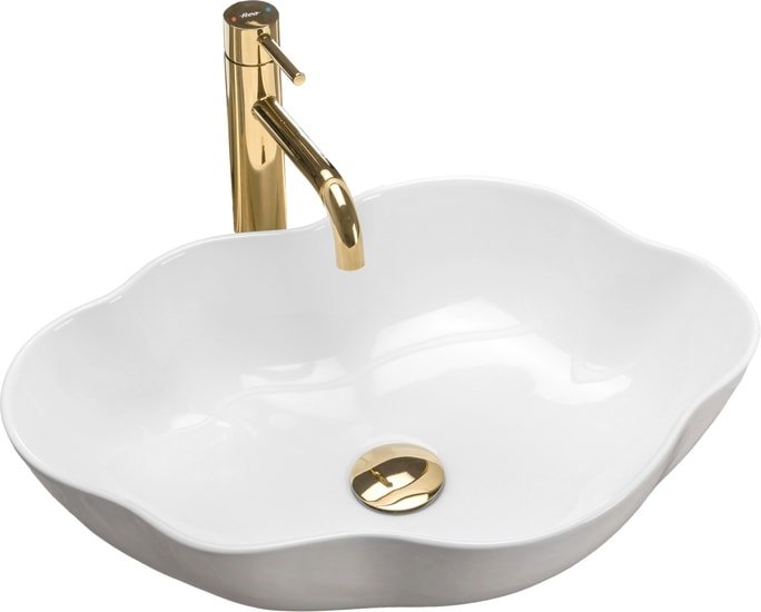 Умывальник Rea Pearl (белый) - фото