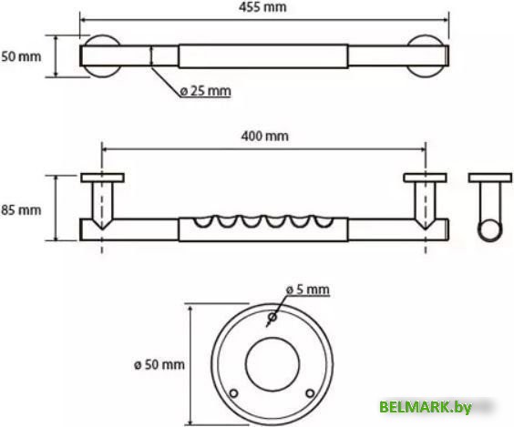 Ручка для ванны Bemeta Omega 104507675 - фото2