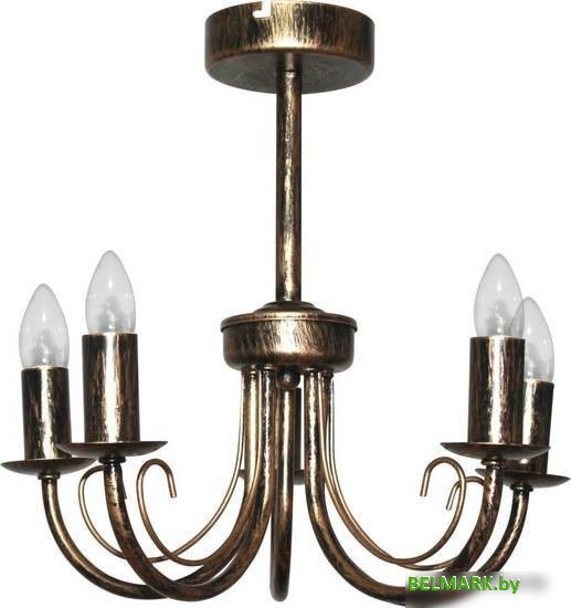 Люстра средней высоты Элетех Рустика 253 НСБ 01-5х60-123 Е14 1005404246 (бронза) - фото2