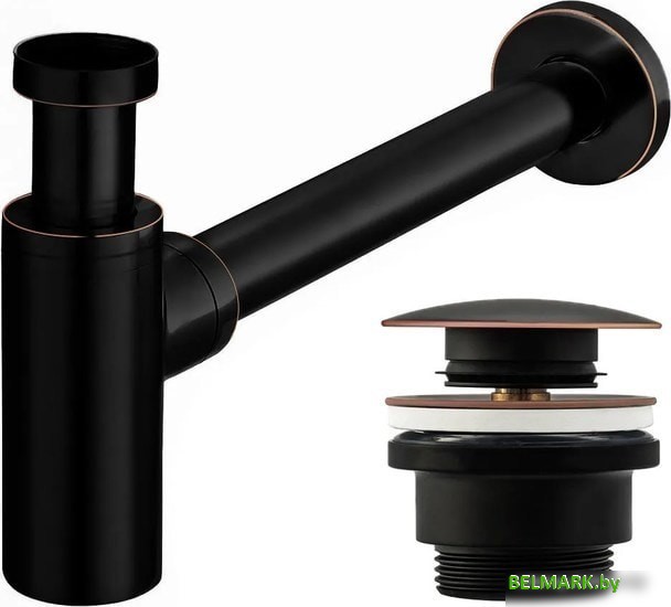 Сифон Rea Klik-Klak REA-A8536 (ретро черный) - фото