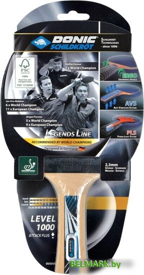Ракетка для настольного тенниса Donic-Schildkrot Legends 1000 754427 - фото
