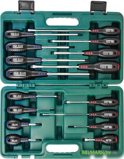 Набор отверток Jonnesway D04PP16S (16 предметов) - фото