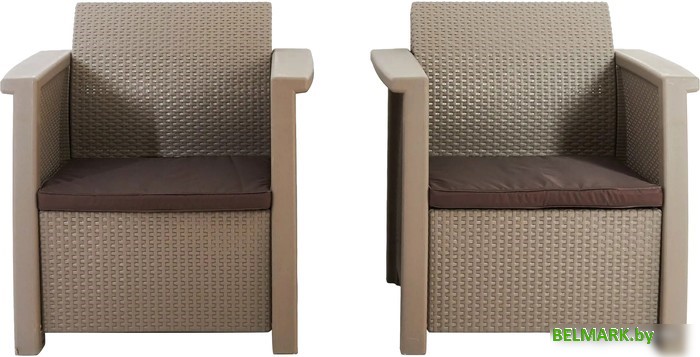 Обеденная группа Keter Toledo Duo 254010 (капучино) - фото