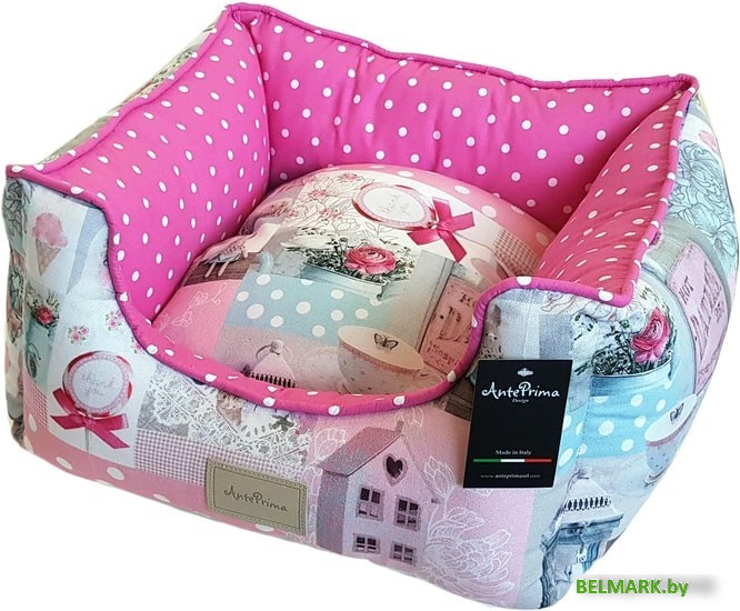 Лежак AntePrima Yolande YOLDOLROSPOIS01 (розовый горошек/принт) - фото