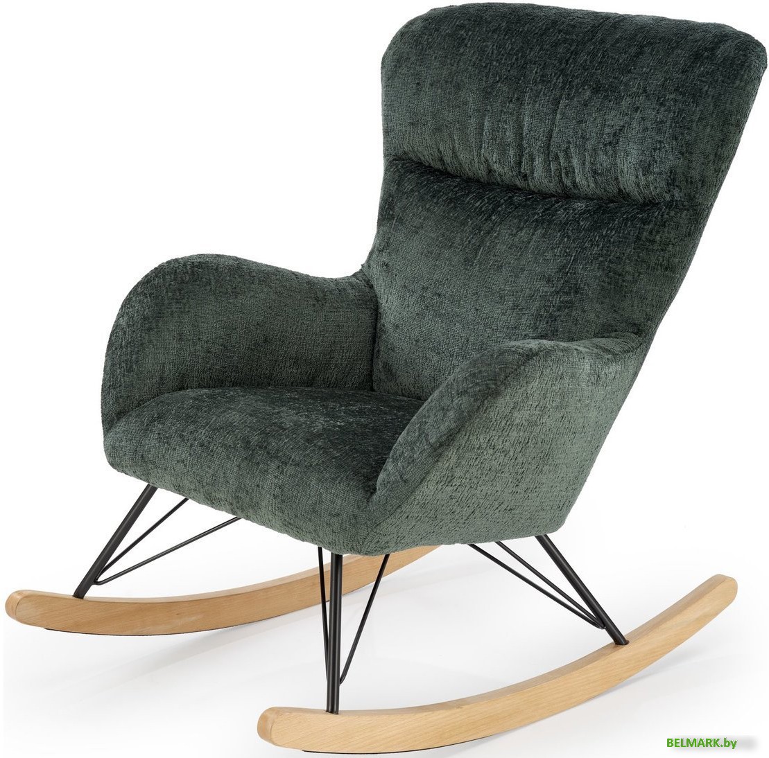Кресло-качалка Halmar Castro (темно-зеленый) - фото