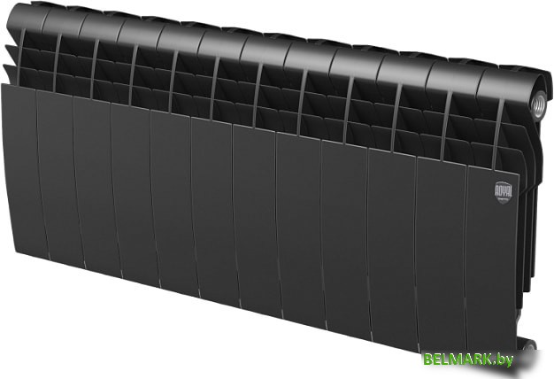 Биметаллический радиатор Royal Thermo BiLiner 350 Noir Sable (12 секций) - фото
