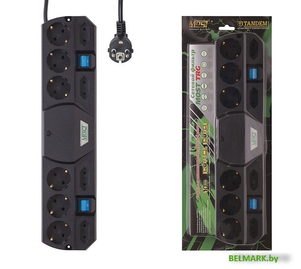 Сетевой фильтр Most TRG 5 м (черный) - фото2