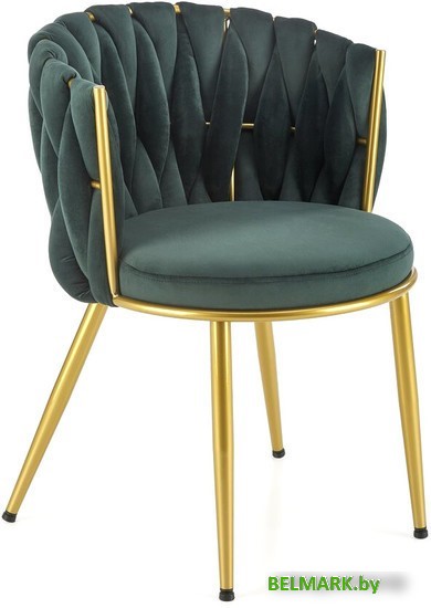 Стул Halmar K517 (темно-зеленый/золотистый) - фото